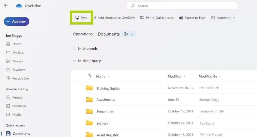 how to sync cloud files to pc - OneDrive