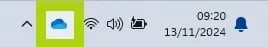 how to sync cloud files to pc - onedrive icon