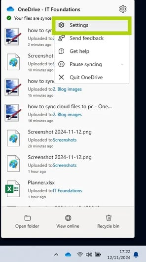 how to sync cloud files to pc - unsync 1