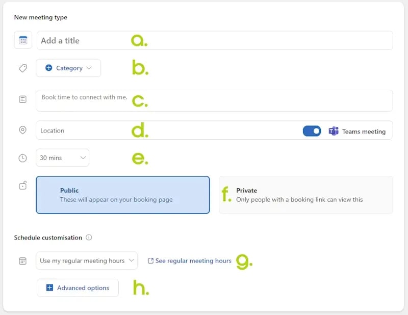 microsoft bookings - personal booking page - 3