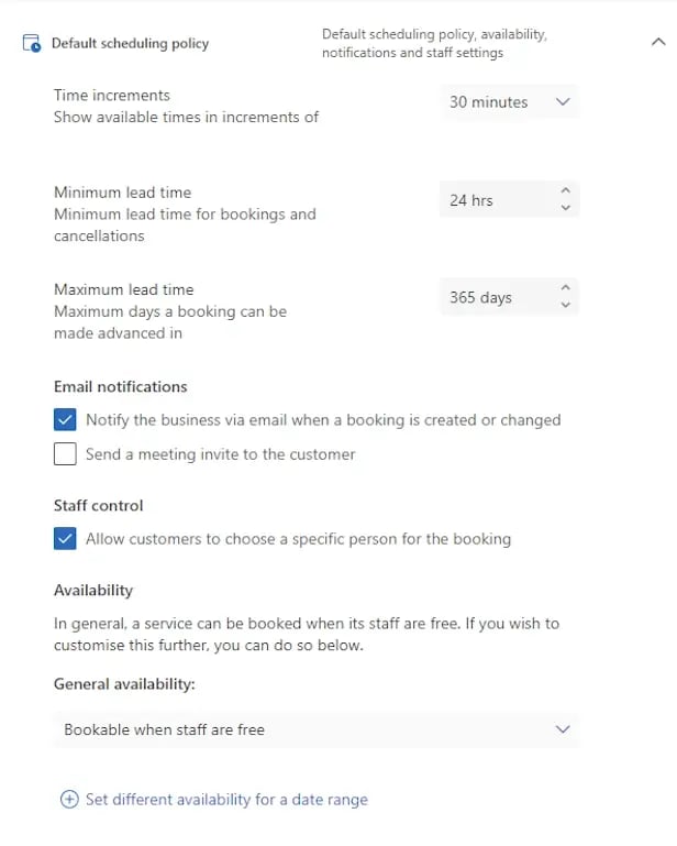 microsoft bookings - shared booking pages - 11